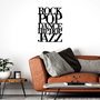 Wallity We Love Music - M Escultura de pared de metal negra